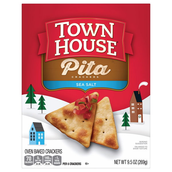 Town House Sea Salt Pita Crackers