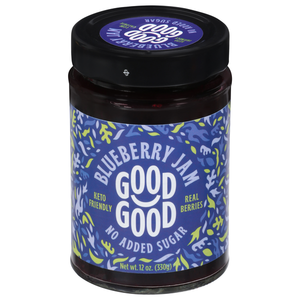 Good Good No Added Sugar Keto Friendly Blueberry Jam