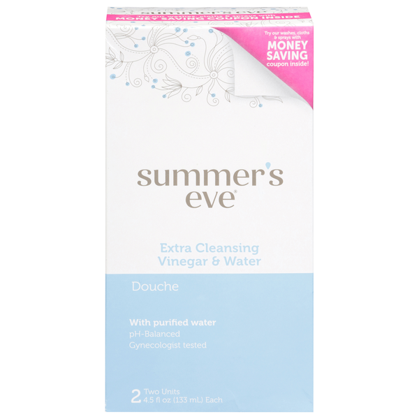 Summer's Eve Douche Extra Cleansing Vinegar & Water - 2 ct
