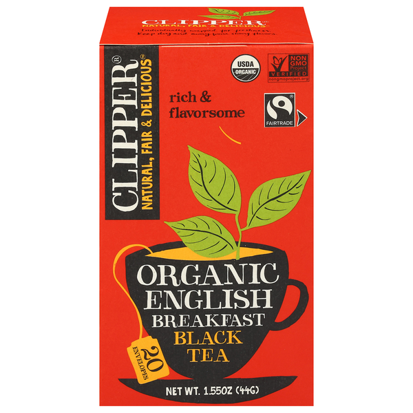 Clipper Organic English Breakfast Black Tea Bags