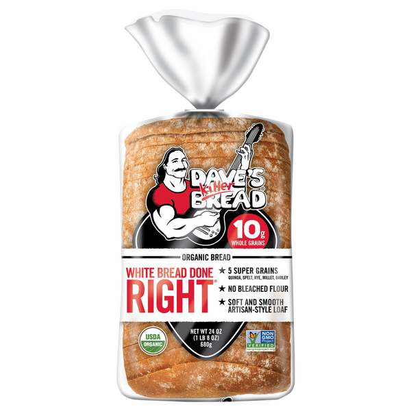 Save on Dave's Killer Bread White Bread Done Right Organic Order Online