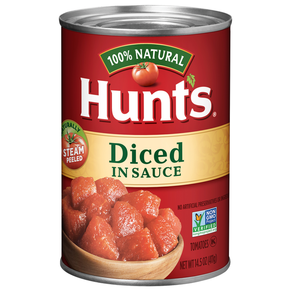 Hunt's 100% Natural Diced Tomatoes in Sauce