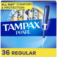 Tampax Pearl Unscented Regular Tampons