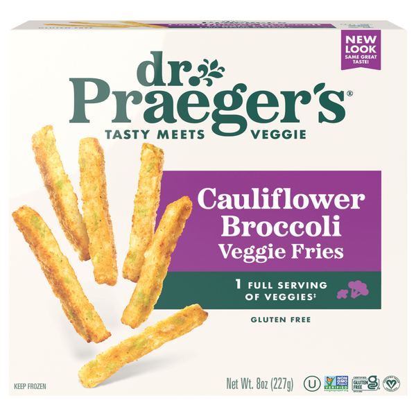 Dr. Praeger's Gluten Free Cauliflower Broccoli Veggie Fries Frozen