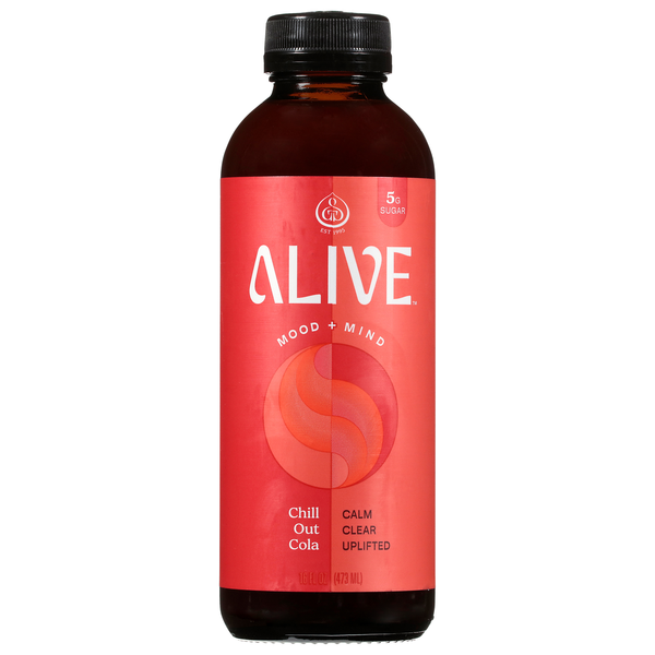GT's Alive Ancient Mushroom Elixir Cola Refrigerated