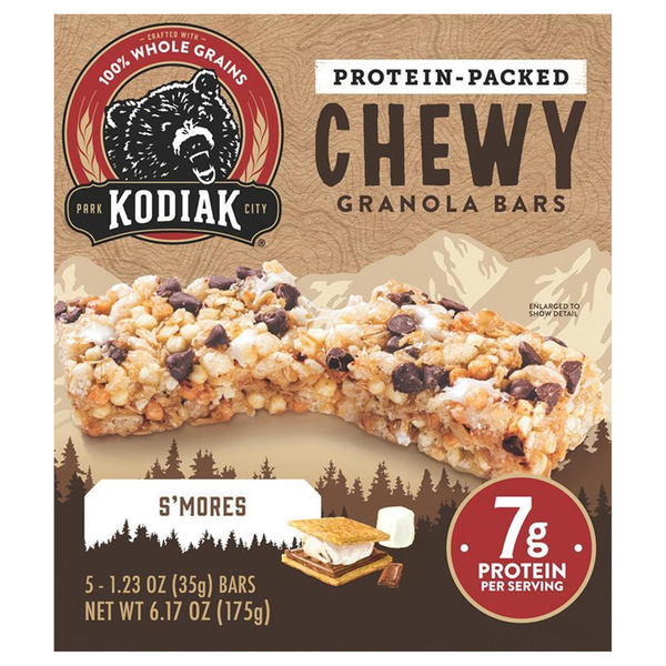 Kodiak Chewy S'mores Granola Bars - 5 ct