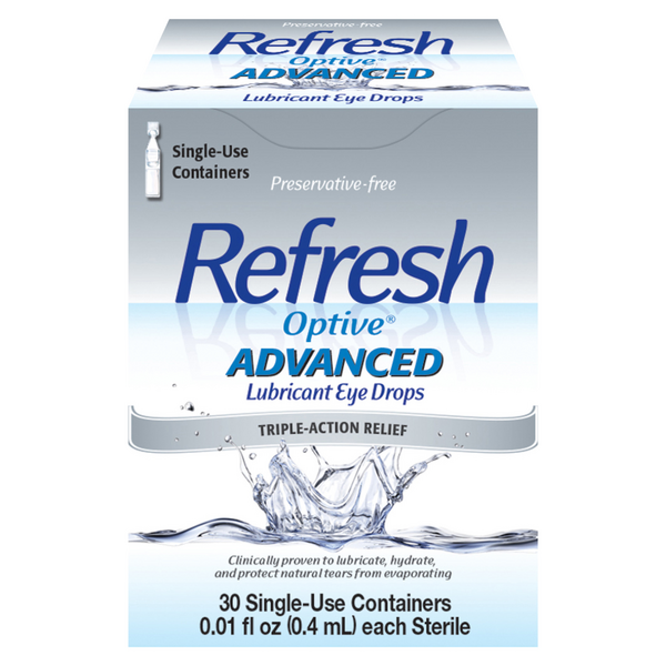 Refresh Optive Advanced Lubricant Eye Drops Triple-Action Relief