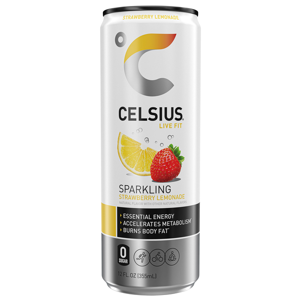 Save on Celsius Live Fit Sparkling Strawberry Lemonade Energy Drink