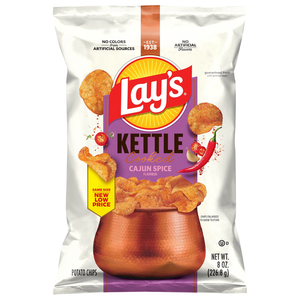 Lay's Cajun Spice Kettle Cooked Potato Chips