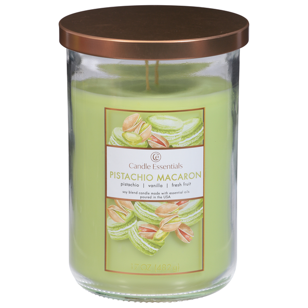 Candle Essentials Pistachio Macaron Scented