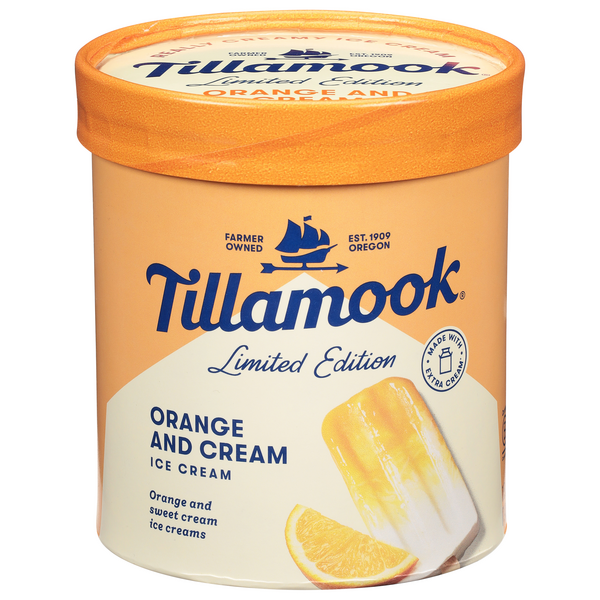 Save on Tillamook Limited Edition Ice Cream Orange & Cream Order Online