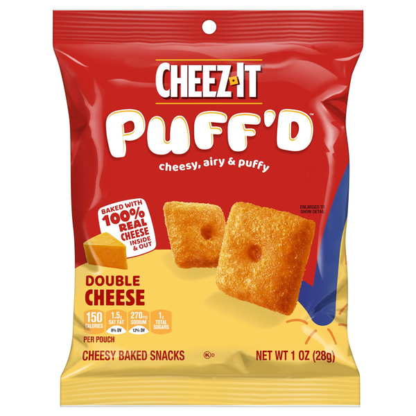 Save on CheezIt Puff'D Cheesy Baked Snacks Double Cheese Order Online