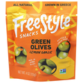 FreeStyle Snacks Lemon Garlic Green Pitted Olives