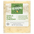 Henning's Wisconsin Garlic & Dill Cheddar Cheese Block