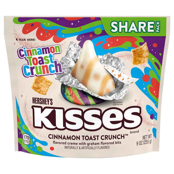 Hershey's KISSES Cinnamon Toast Crunch Flavored Candy Share Pack