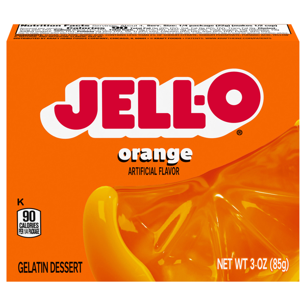 Jell-O Orange Flavored Gelatin Dessert Mix