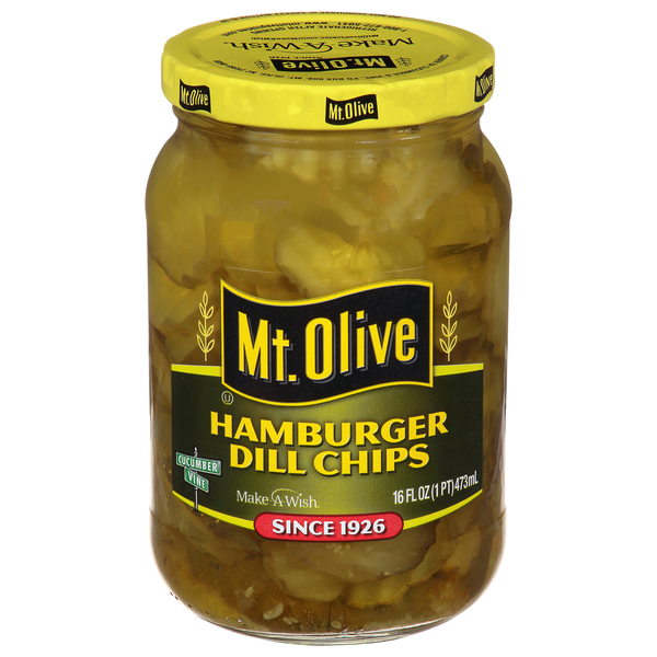 Mt. Olive Hamburger Dill Pickle Chips