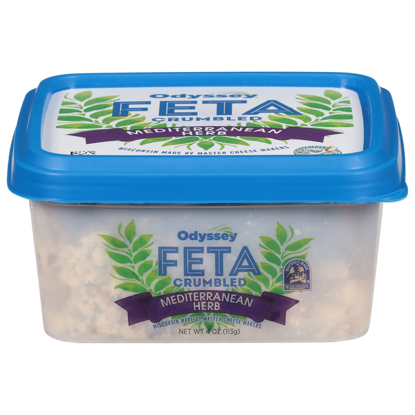Odyssey Mediterranean Herb Feta Cheese Crumbled