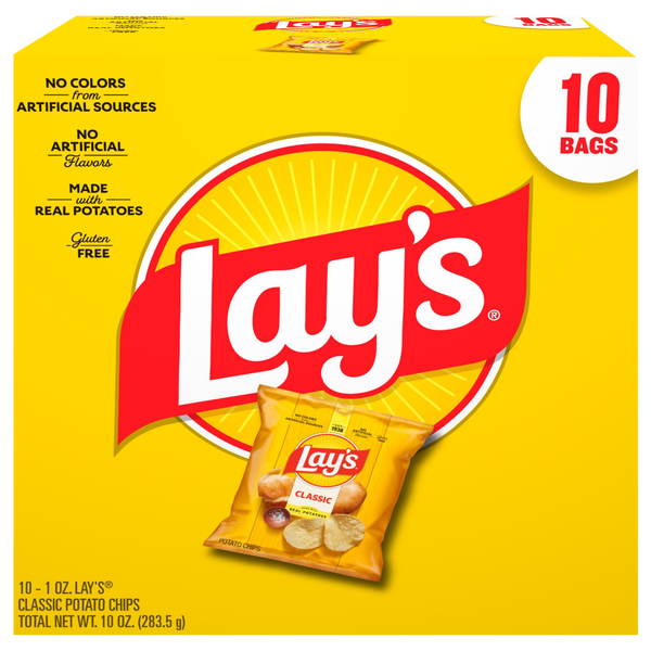 Lay's Potato Chips Classic - 10 ct