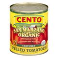 Cento Organic Certified San Marzano Whole Peeled Tomatoes with Basil Leaf