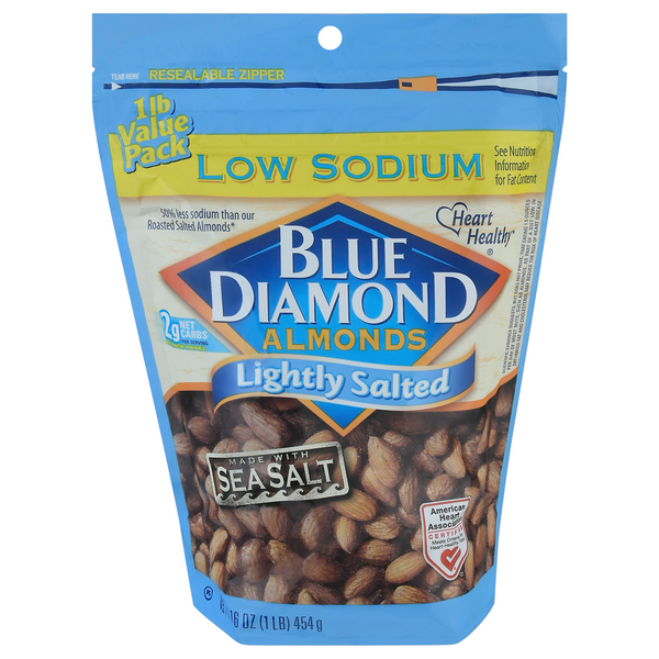 Save on Blue Diamond Almonds Lightly Salted with Sea Salt Order Online
