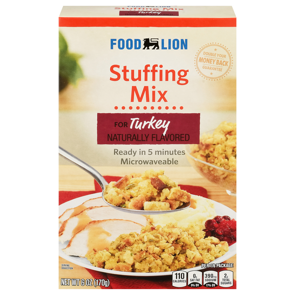Food Lion Stuffing Mix Turkey Microwaveable