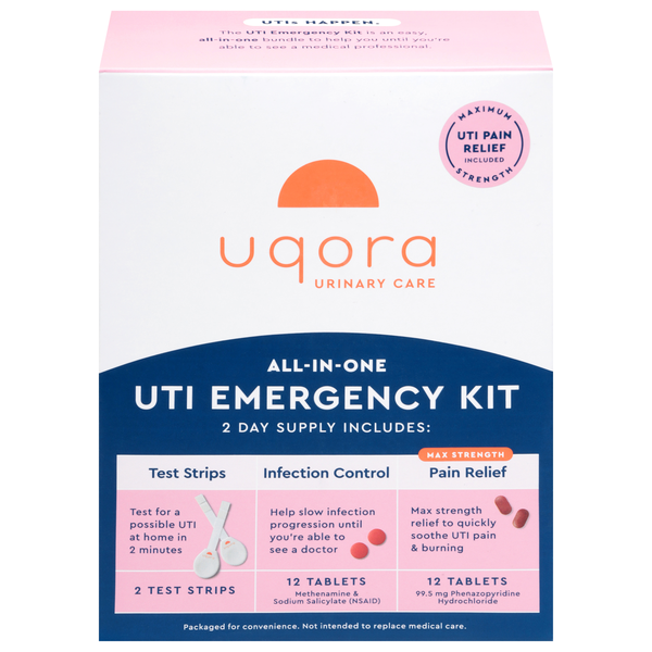 Uqora All-in-One 2 Day Supply UTI Emergency Kit