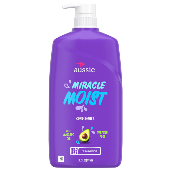 Aussie Miracle Moist Conditioner Avocado & Jojoba Oil Paraben Free