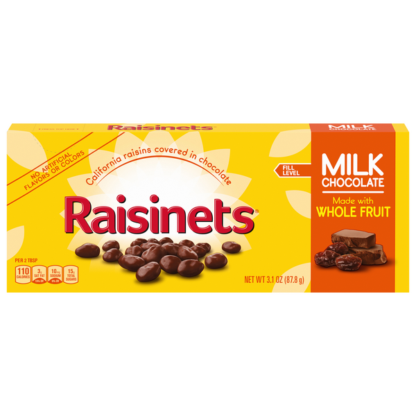 Raisinets Milk Chocolate Candy Covered Raisins Movie Theater Box
