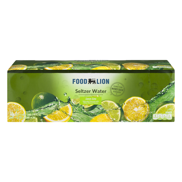 Food Lion Lemon Lime Seltzer Water - 12 pk