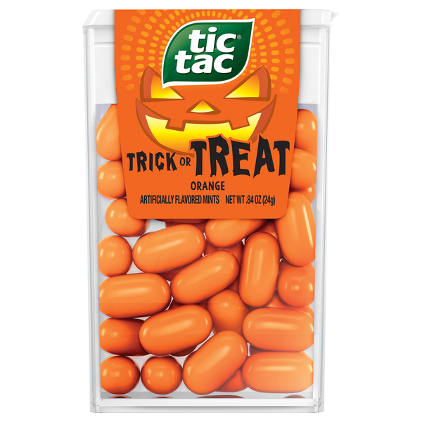 Tic Tac Trick or Treat Orange Halloween Mints Candy