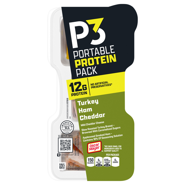 P3 Portable Protein Pack Turkey Ham Cheddar