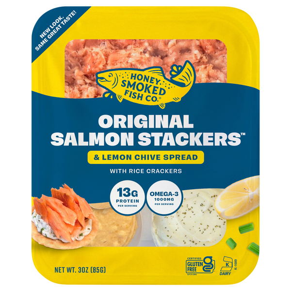 Honey Smoked Fish Co. Original Honey Smoked Salmon Stackers