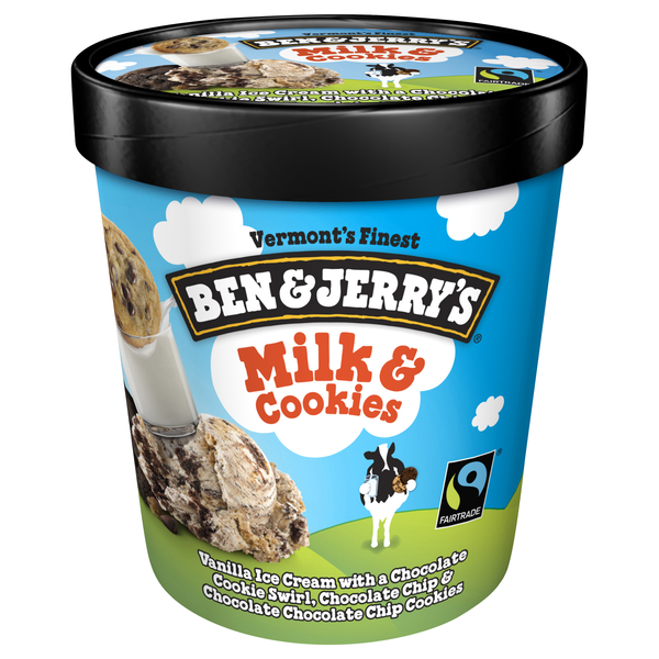 Ben & Jerry's Milk & Cookies Ice Cream