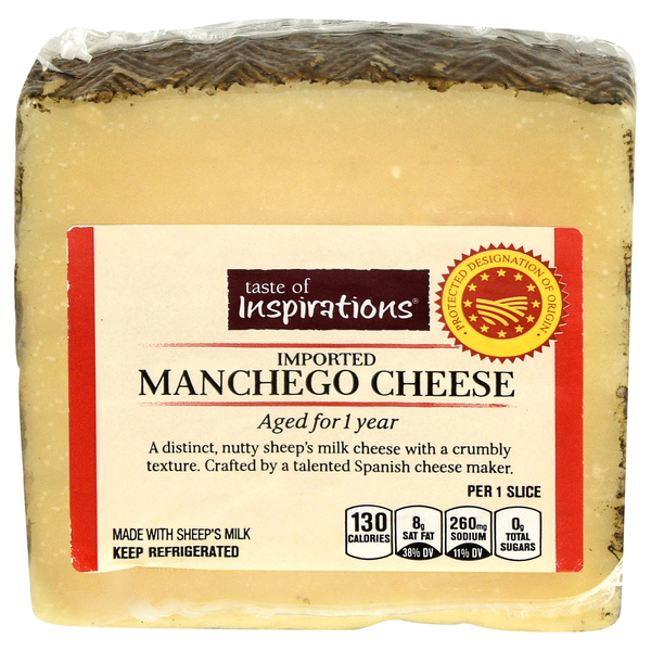 Taste of Inspirations Imported Manchego Cheese Block