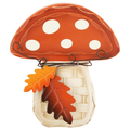 Smart Living Harvest Wooden Decor Orange Mushroom