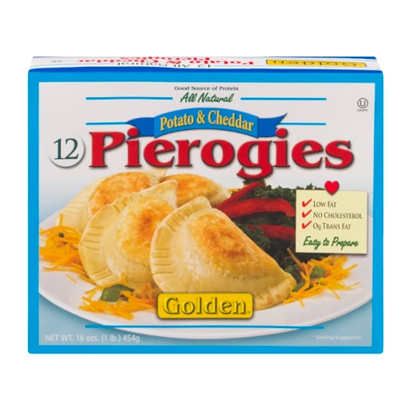 Golden All Natural Potato & Cheddar Pierogies - 12 ct Frozen