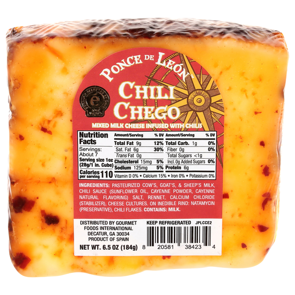 Ponce De Leon Chili Chego Cheese Block