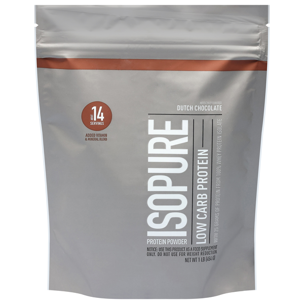 Isopure Dutch Chocolate Low Carb Protein Powder