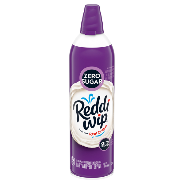 Reddi-wip Zero Sugar Keto Friendly Whipped Cream Topping
