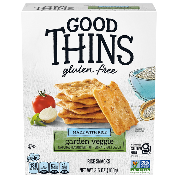 Good Thins Gluten Free Garden Veggie Rice Crackers