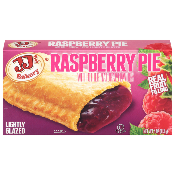 JJ's Bakery Lightly Glazed Raspberry Pie