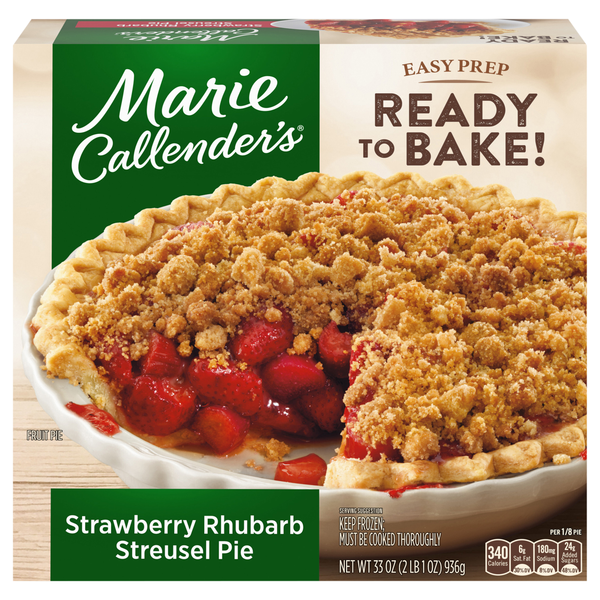 Marie Callender's Strawberry Rhubarb Streusel Pie Frozen