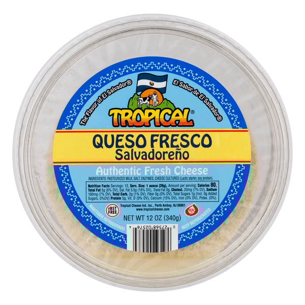 Tropical Queso Fresco Authentic Fresh Cheese