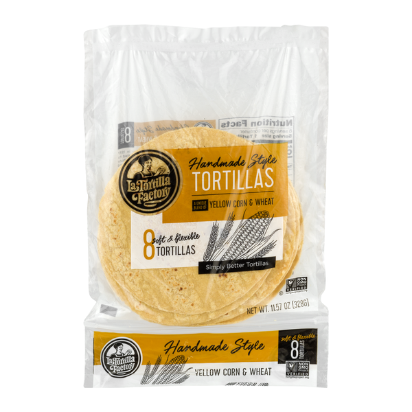 La Tortilla Factory Yellow Corn & Wheat Tortillas 5 Inch - 8 ct
