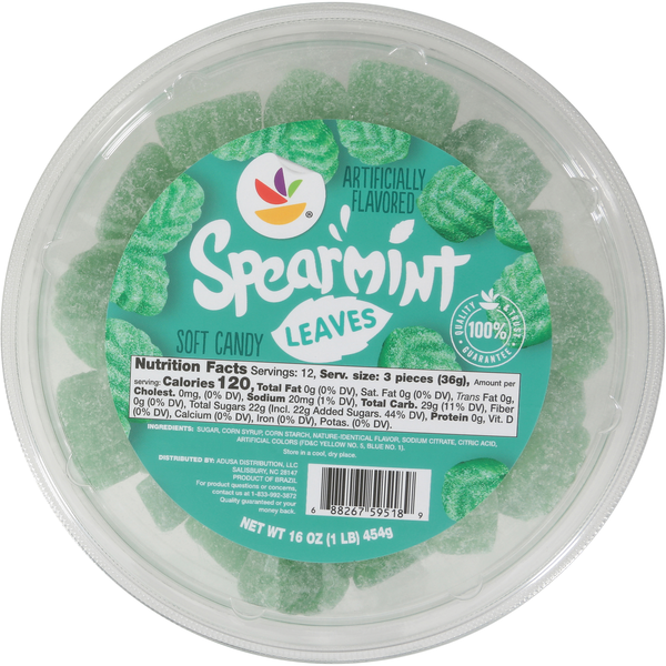 Stop & Shop Spearmint Leaves Soft Candy