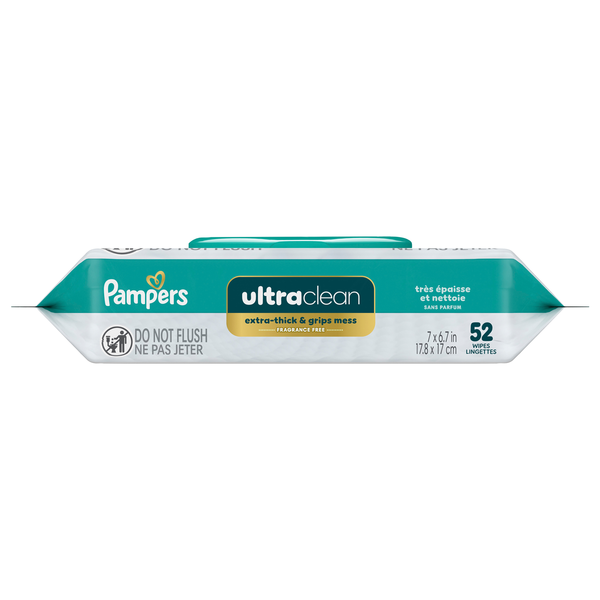 Pampers Ultraclean Baby Wipes Unscented