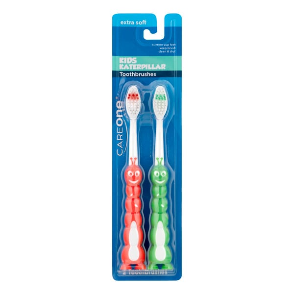 CareOne Kids Katerpillar Extra Soft Toothbrushes