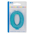 Bakery Crafts Blue Glitter Birthday Candle #0