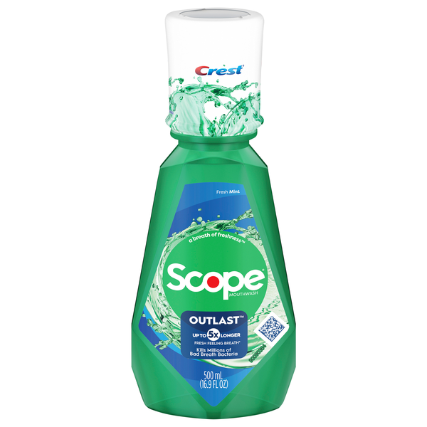 Crest Scope Outlast Fresh Mint Mouthwash